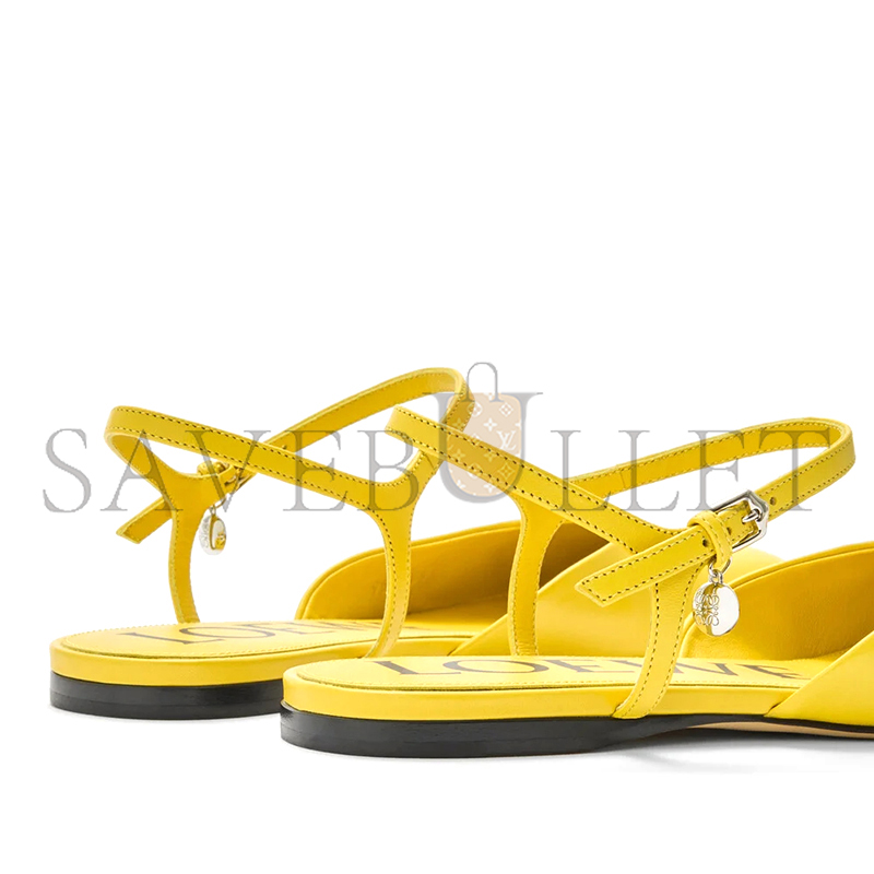 LOEWE TOY ANKLE STRAP BALLERINA IN LAMBSKIN LLST466X10